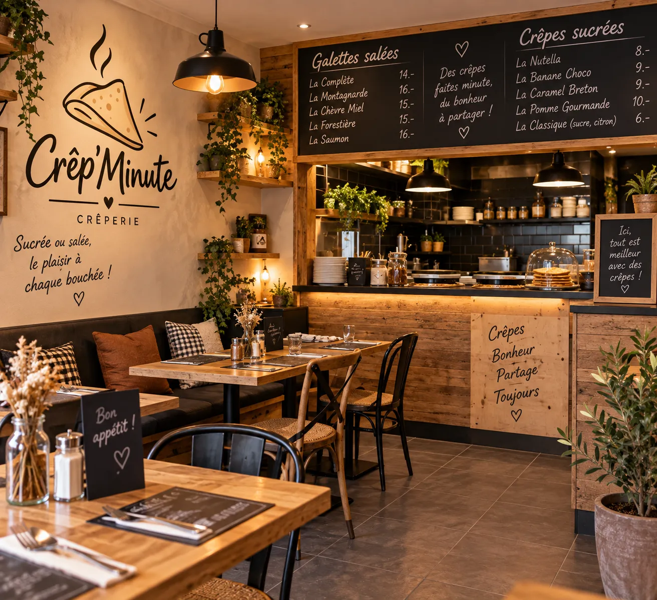 Une cuisine de marché, au fil des saisons.